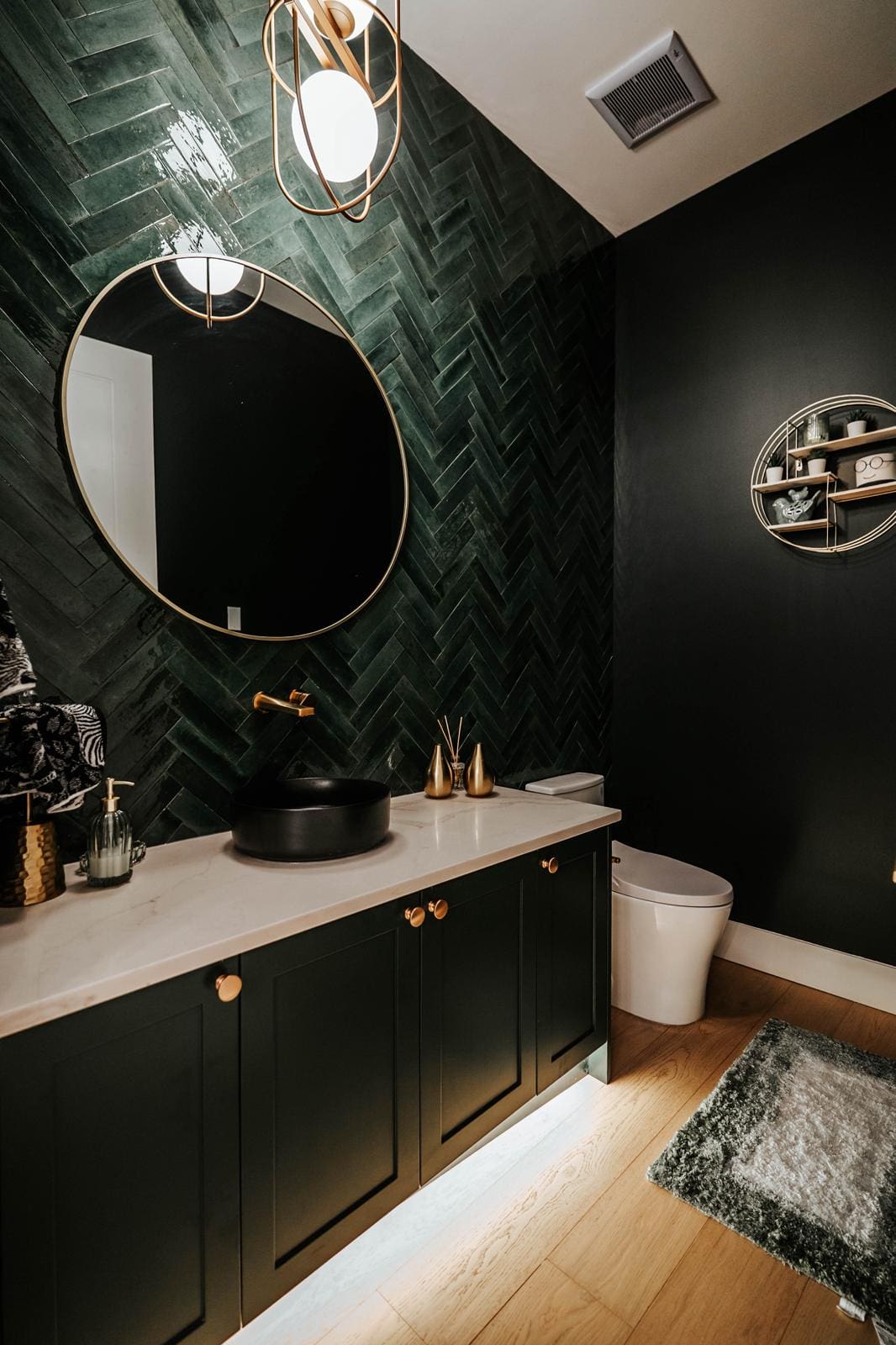 Bathroom Pendant Light Vanity Green Tile - Verde Electrical Ltd