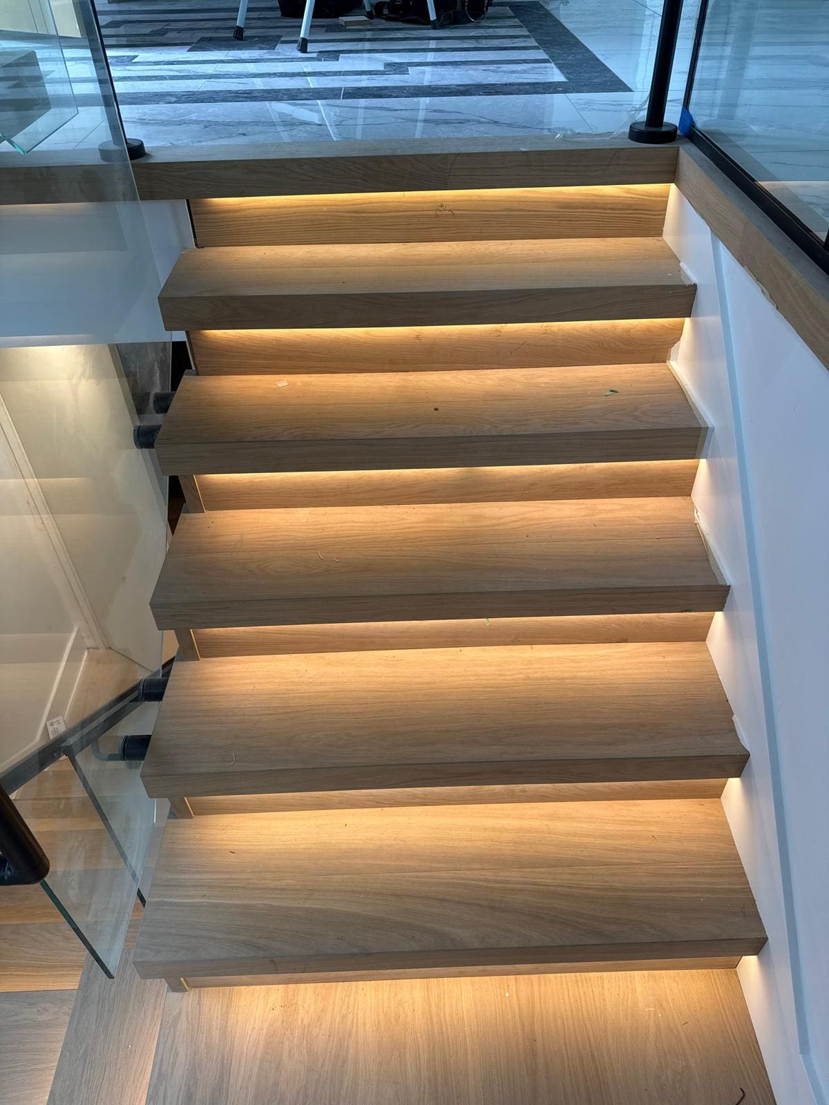 Floating Stairs Led Strip Under Tread - Verde Electrical Ltd