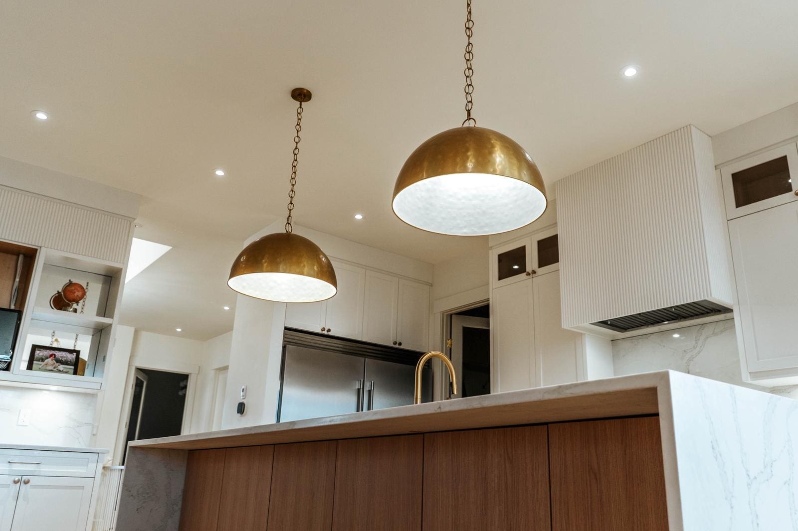 Kitchen Brass Dome Pendant Island Lighting - Verde Electrical Ltd