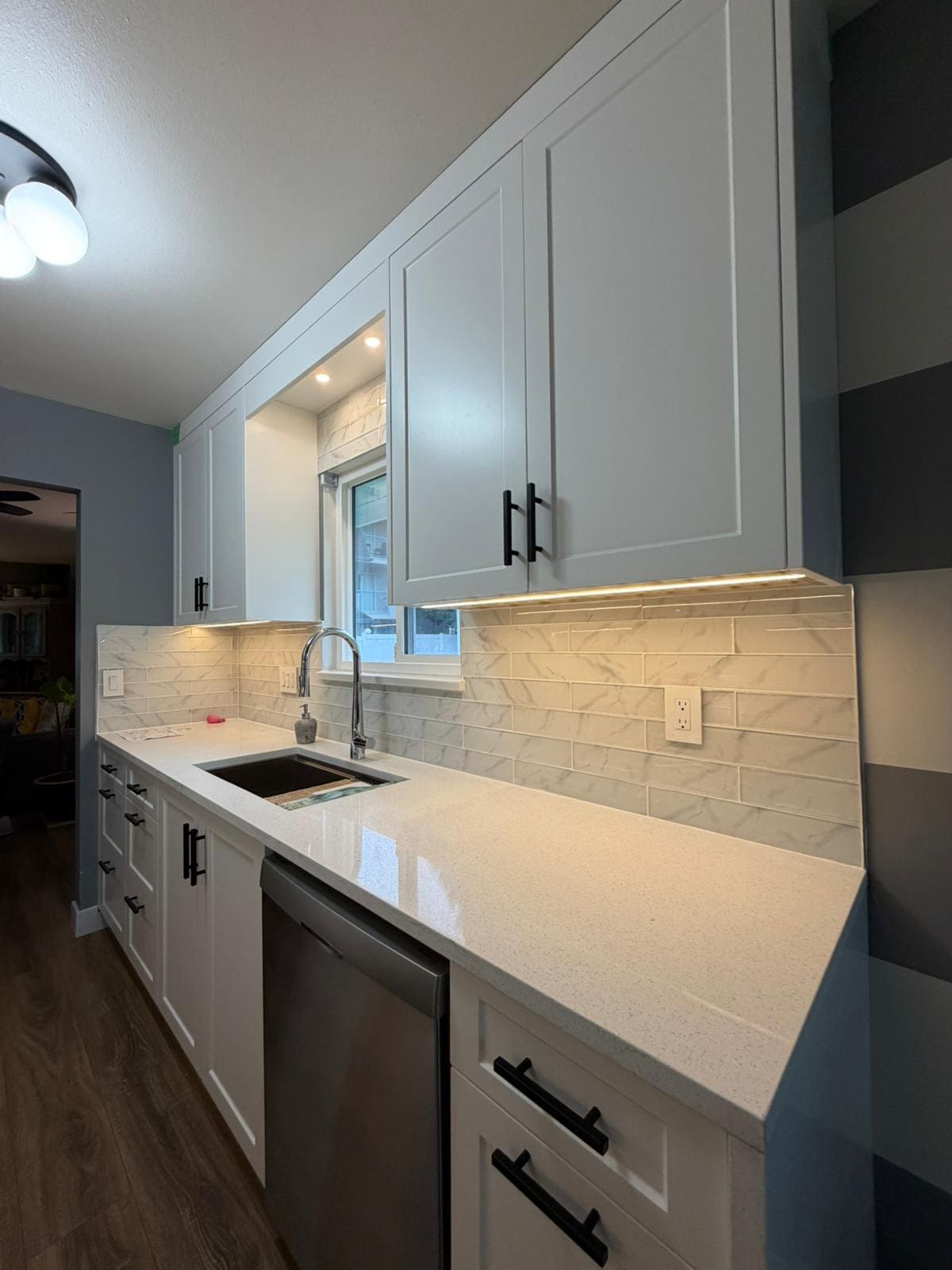 Kitchen Flush Mount Ceiling Light Under Cabinet - Verde Electrical Ltd